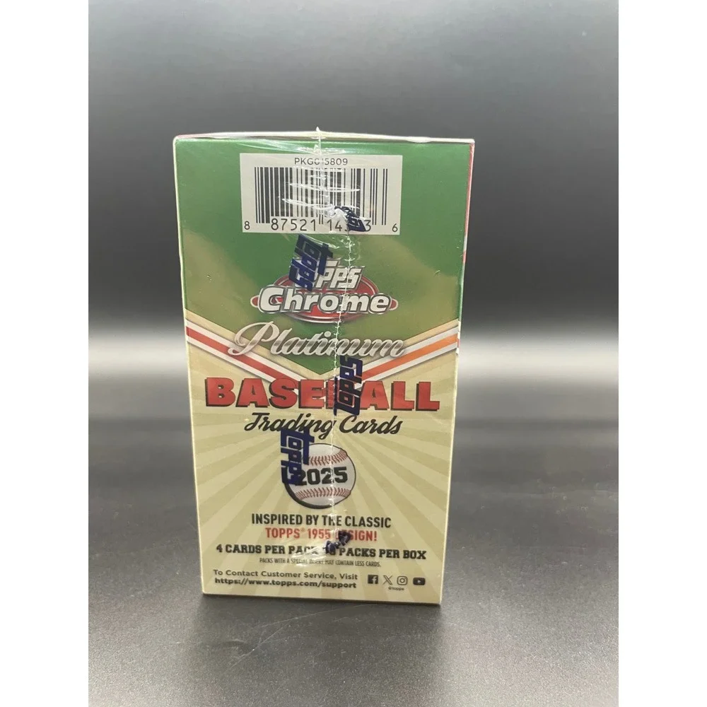 2025 Topps Chrome Platinum Baseball Value Box Factory Sealed 32 Cards 1955Design